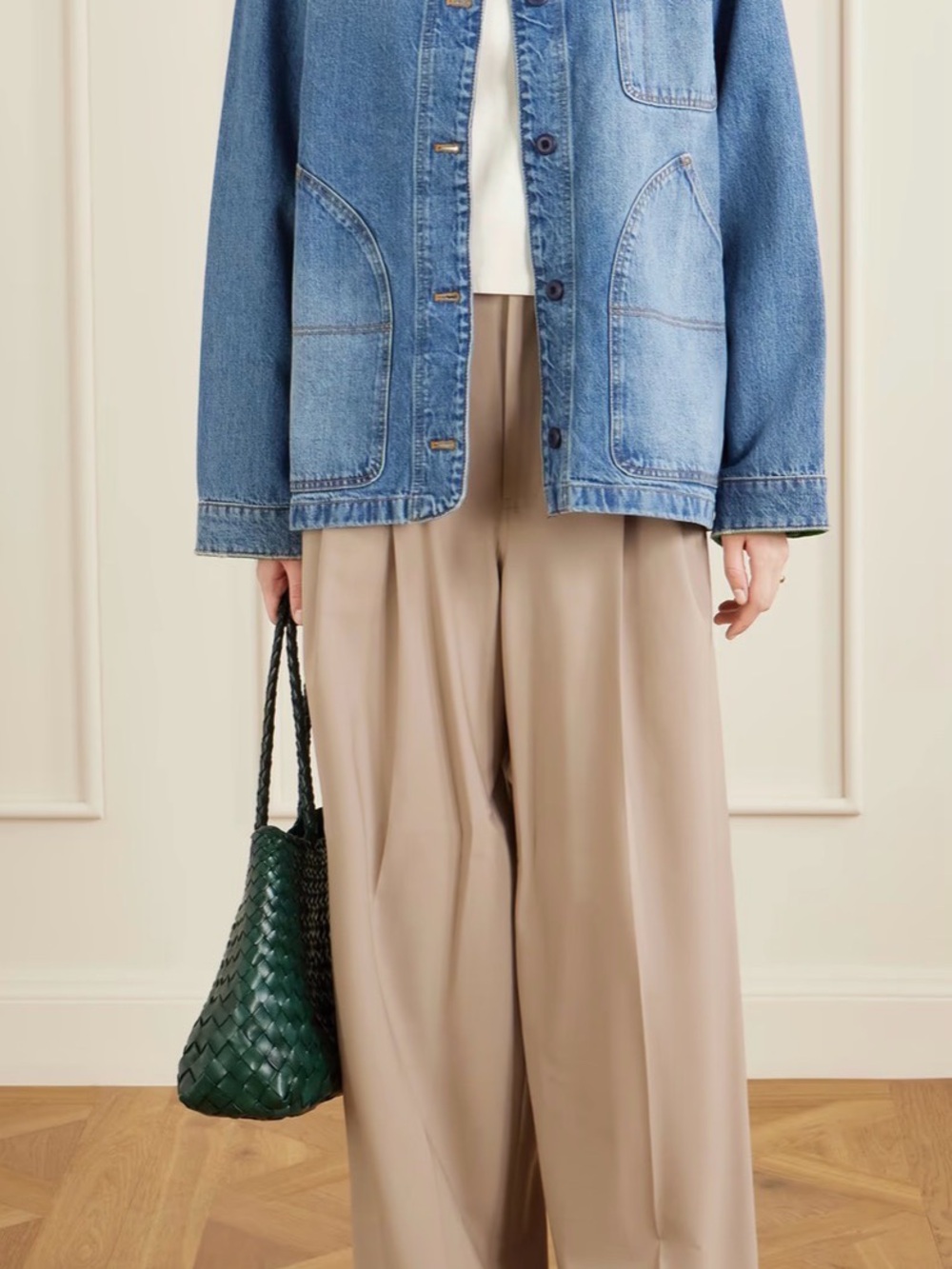 Doen Pascual corduroy-trimmed denim jacket - Picture 2 of 6